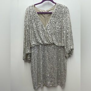 Eliza J Dress Blouson Shift Dress